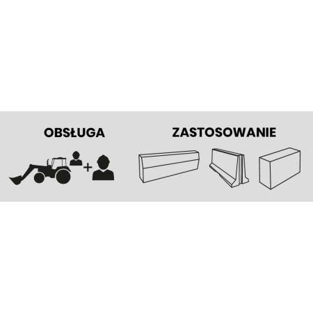 Chwytak poprzeczny zawieszany Jazon CHPZ1500 – do barier betonowych 1500kg